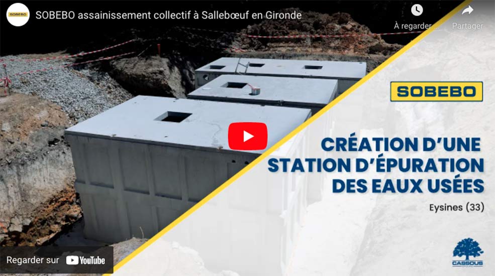 VIDÉO – Création d’une station d’épuration près de Sallebœuf (33)